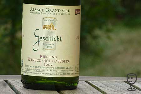 P1170597 Riesling GC Wineck Schlossberg 2007